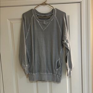 Zenana Outfitters Light Gray Crewneck